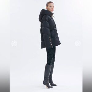 BNWT Nicole Benisti Montague Satin Puffer Jacket